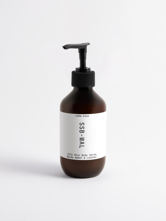 Silk Skin Body Serum, Woody Amber & Leather #8266